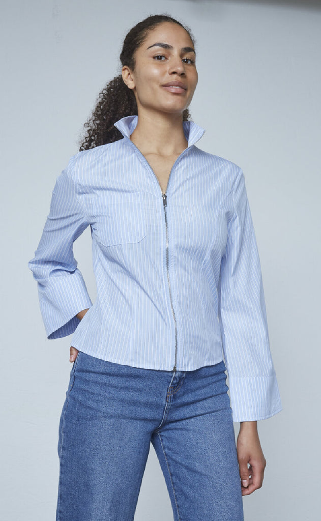 Sisters Point Skjorte - Vilza-SH1 - Blue Stripe