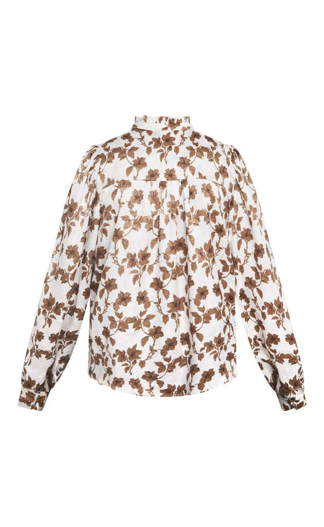 Sisters Point Skjorte - Virsa-SH11 - Cognac Flower