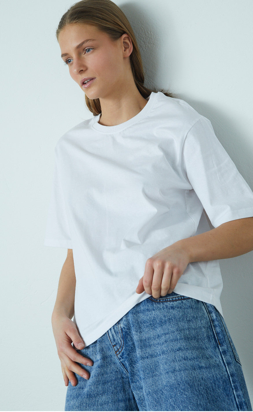 Sisters Point T-shirt - Heda-LOOSE.SS13 - White/Lemon