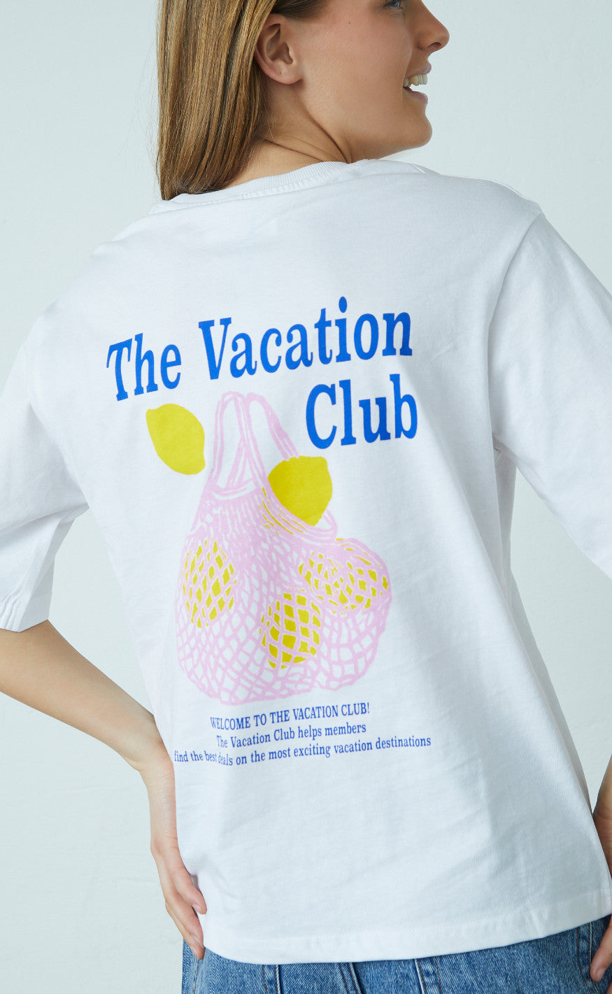 Sisters Point T-shirt - Heda-LOOSE.SS13 - White/Lemon