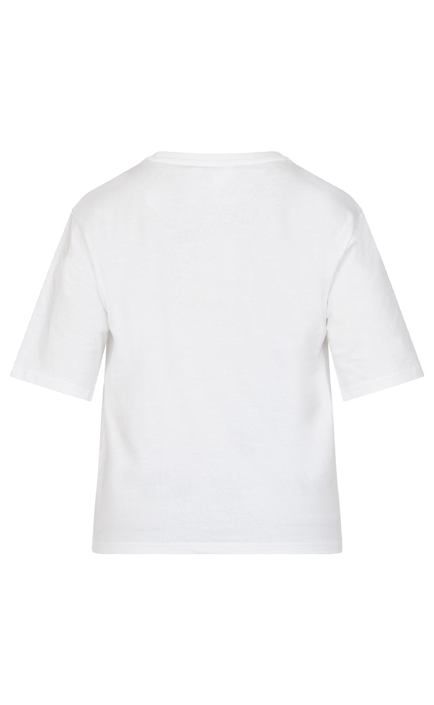 Sisters Point T-shirt - Heda Loose-.SS7 - White/Black