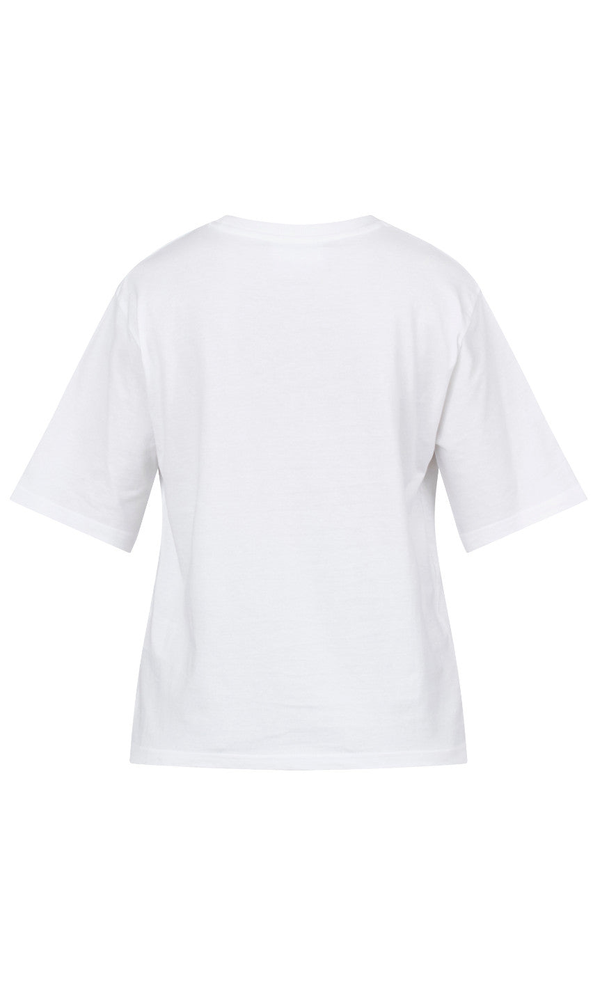 Sisters Point T-shirt - Heda Loose-.SS8 - White/Black