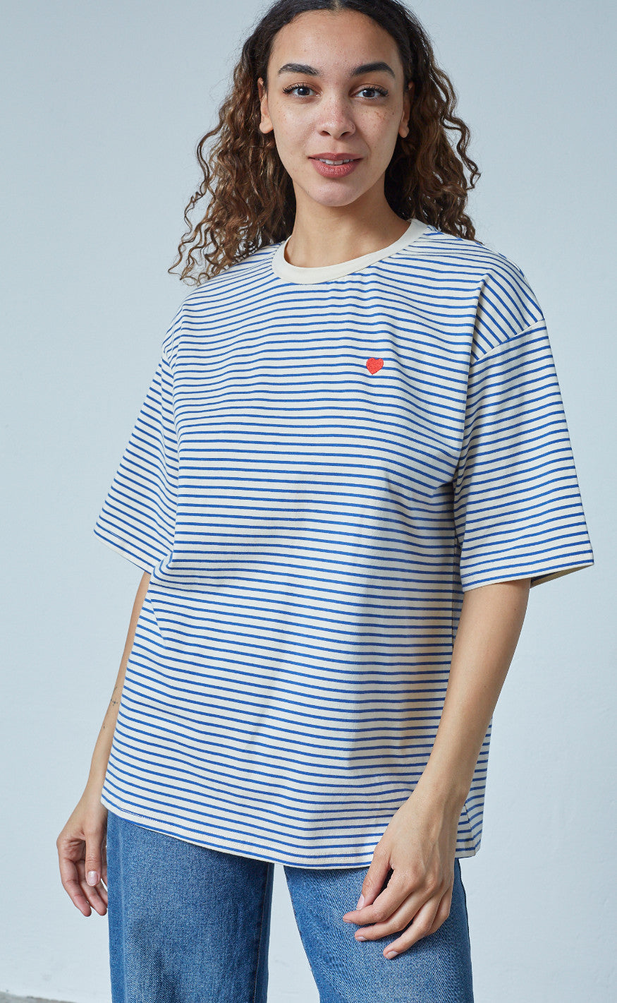 Sisters Point T-shirt - Vez-SS - Cream/Blue