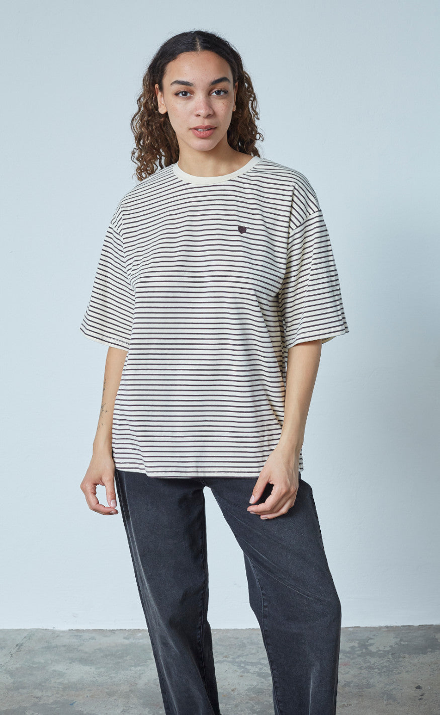 Sisters Point T-shirt - Vez-SS - Cream/Brown