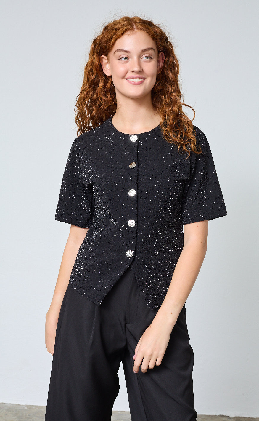 Sisters Point Top - Gova-TOP1 - Black/Silver