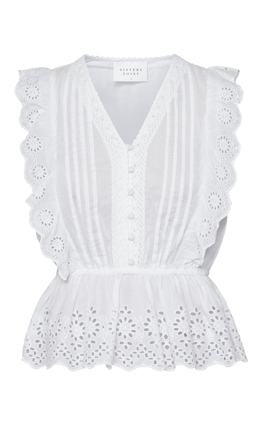 Sisters Point Top - Ulta SS - White