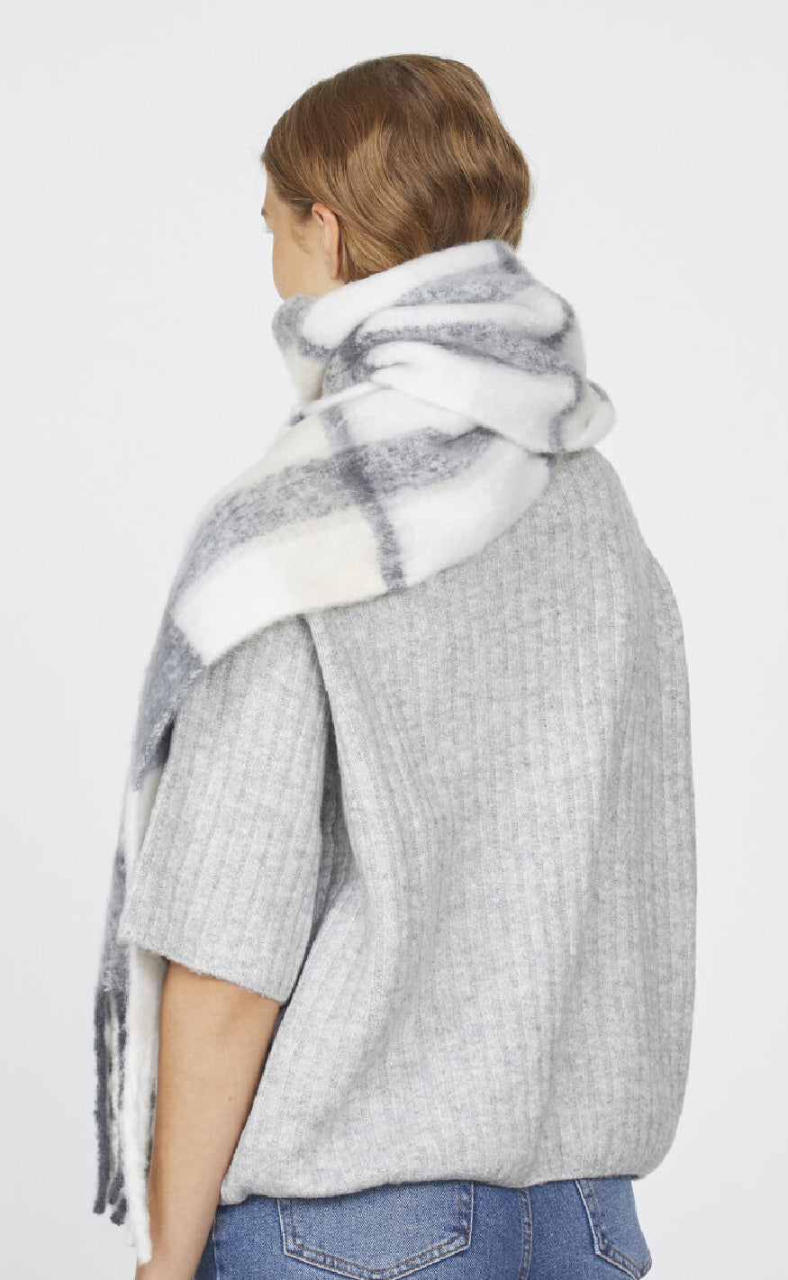Sisters Point Tørklæde - Scarf-497 - Grey Check