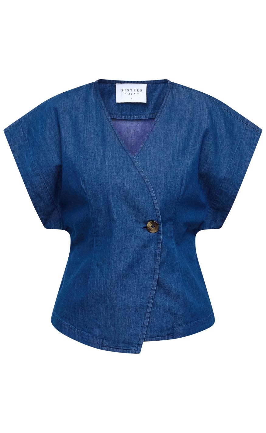 Sisters Point Vest - EVELA-VE3 - D. Blue Denim