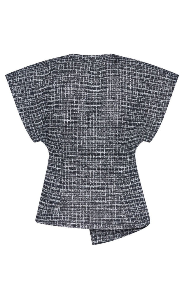 Sisters Point Vest - Evela-VE - Black Check