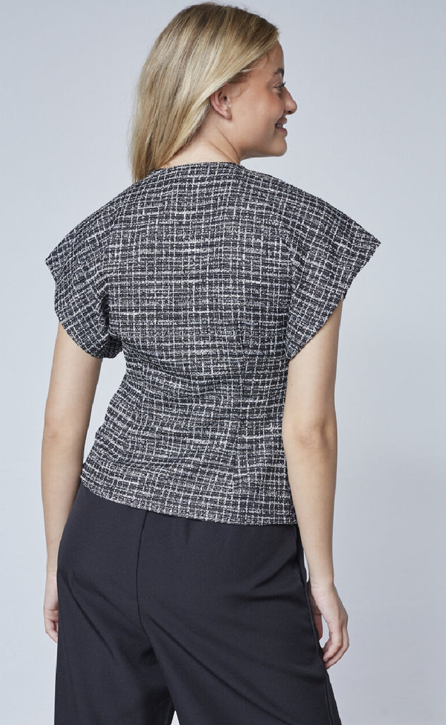 Sisters Point Vest - Evela-VE - Black Check