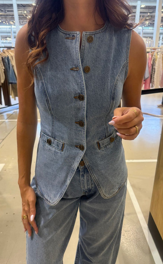 Sisters Point Vest - Fela-VE - L. Denim