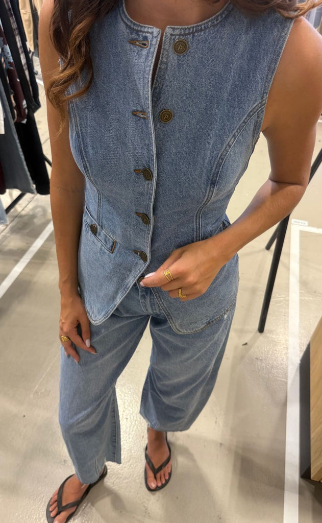 Sisters Point Vest - Fela-VE - L. Denim