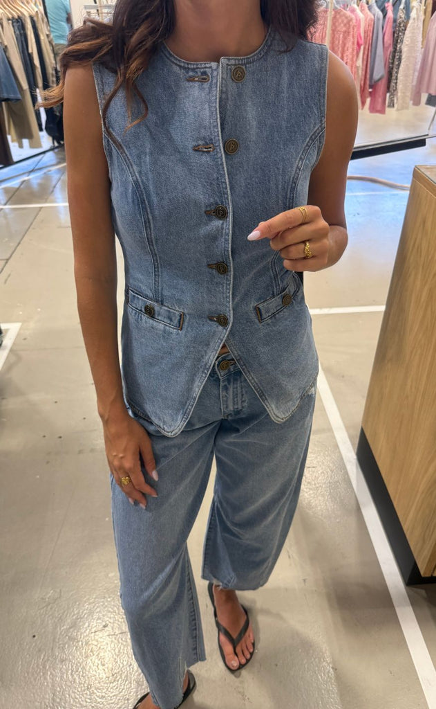 Sisters Point Vest - Fela-VE - L. Denim