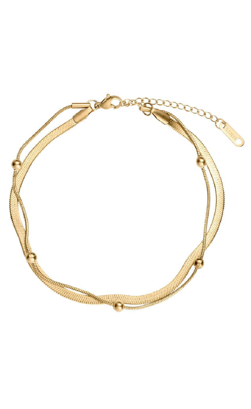 Smykkeli Copenhagen Armbånd - Barcelona - Gold Colour