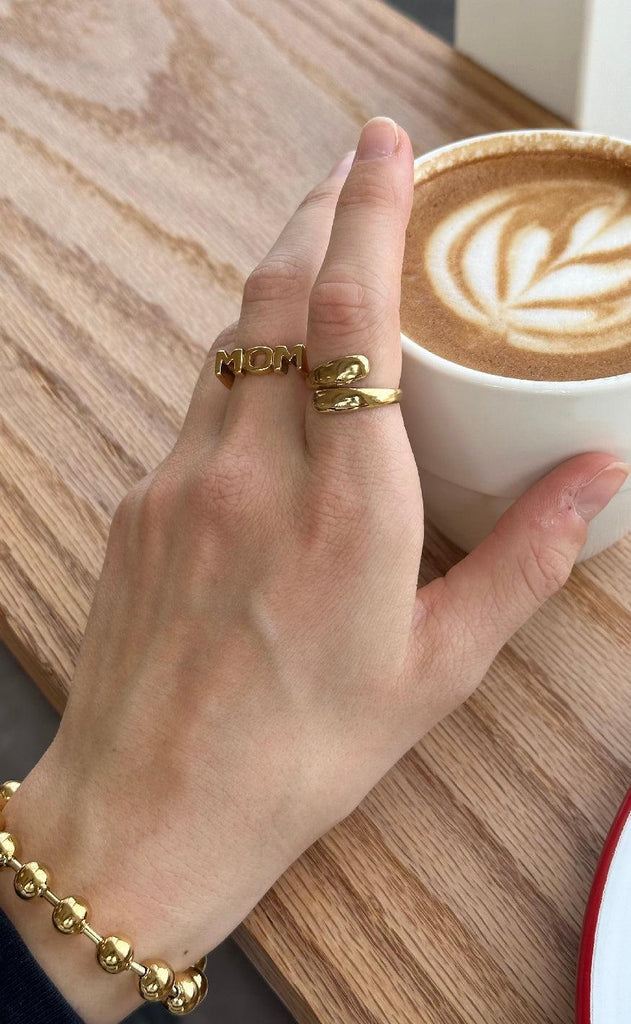 Smykkeli Copenhagen Armbånd - Chunky Bobble - Gold Colour