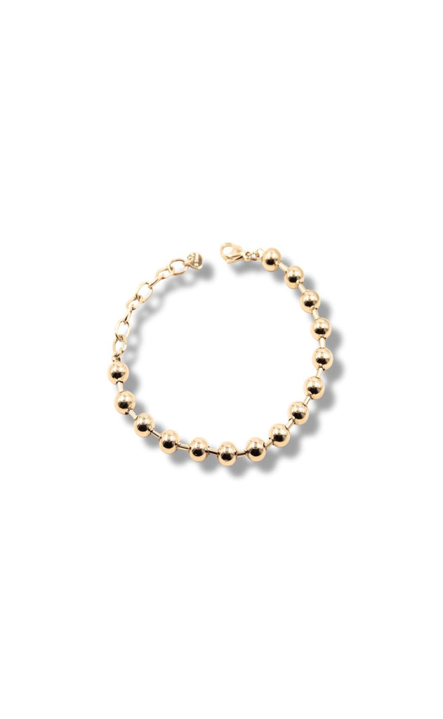 Smykkeli Copenhagen Armbånd - Chunky Bobble - Gold Colour