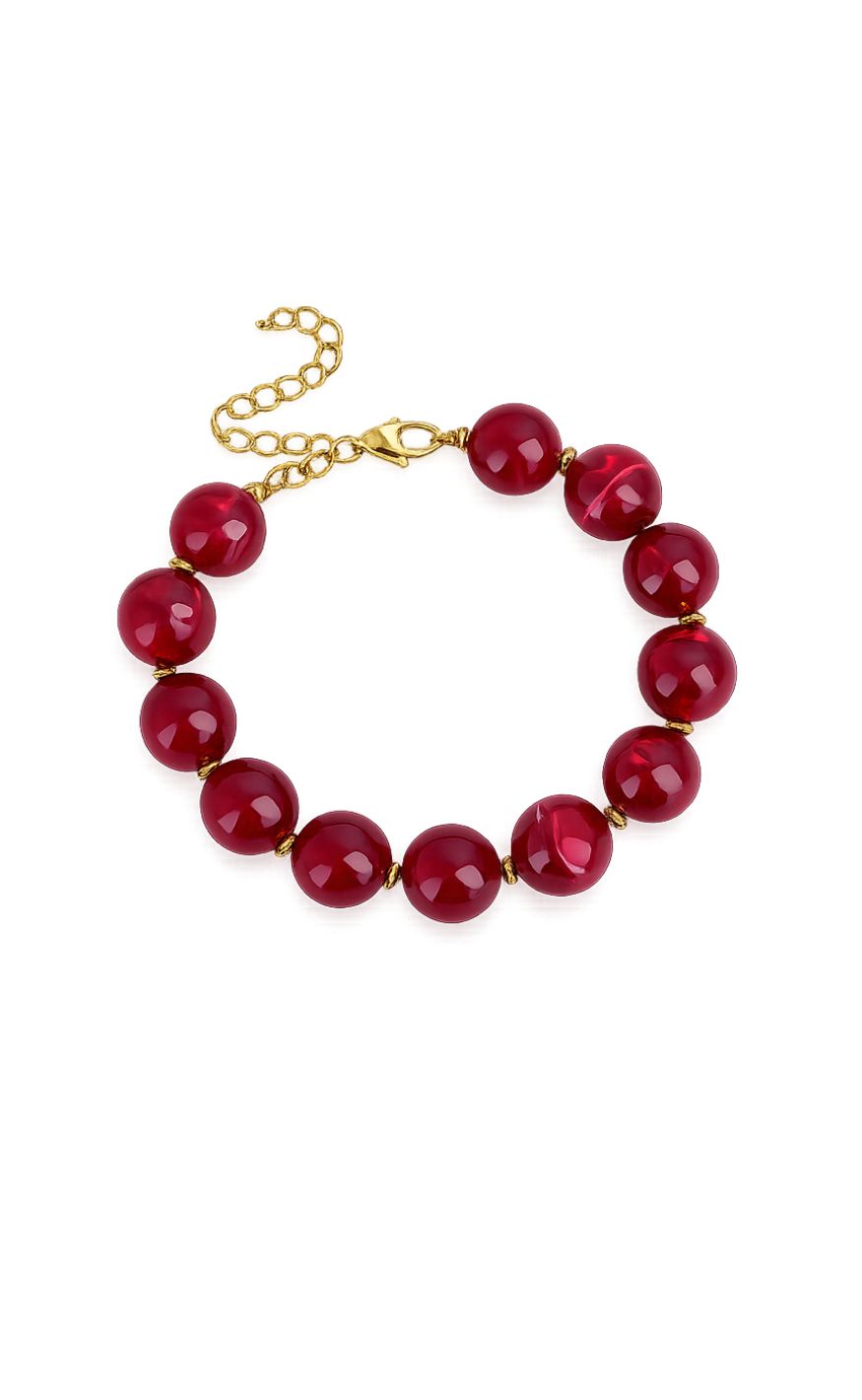 Smykkeli Copenhagen Armbånd - City Pearl - Bordeaux