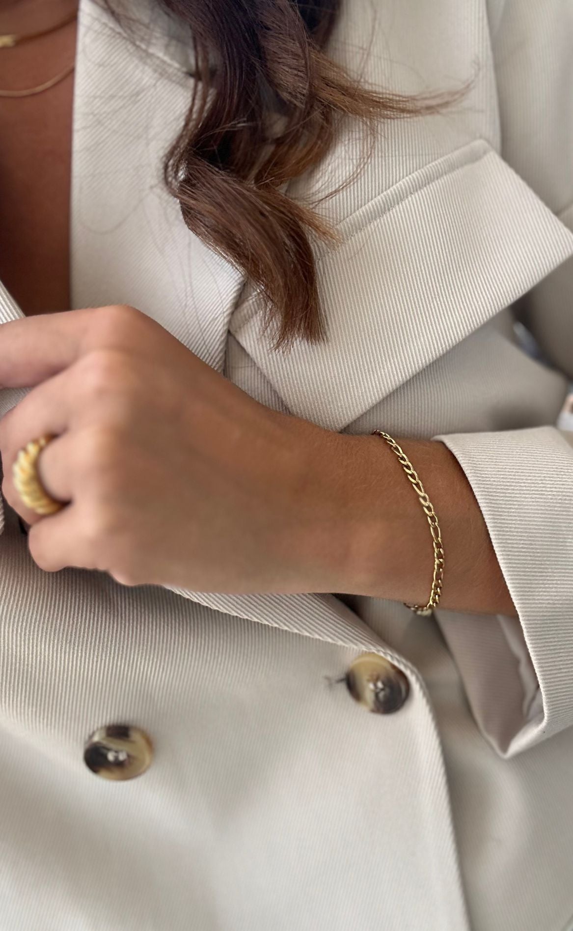 Smykkeli Copenhagen Armbånd - Figaro - Golden Colour