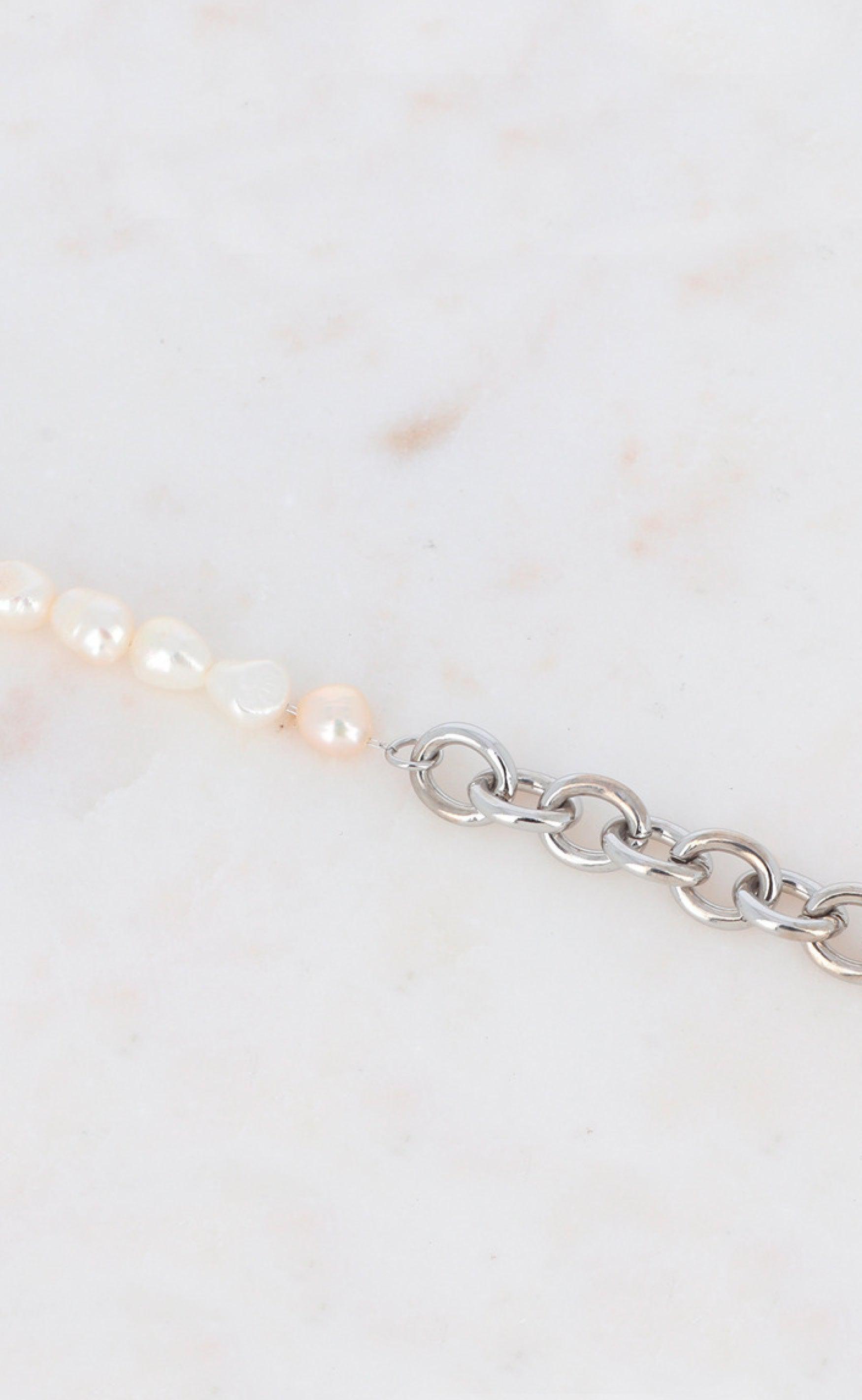 Smykkeli Copenhagen Armbånd - Paris - Silver Colour w. Freshwater Pearls