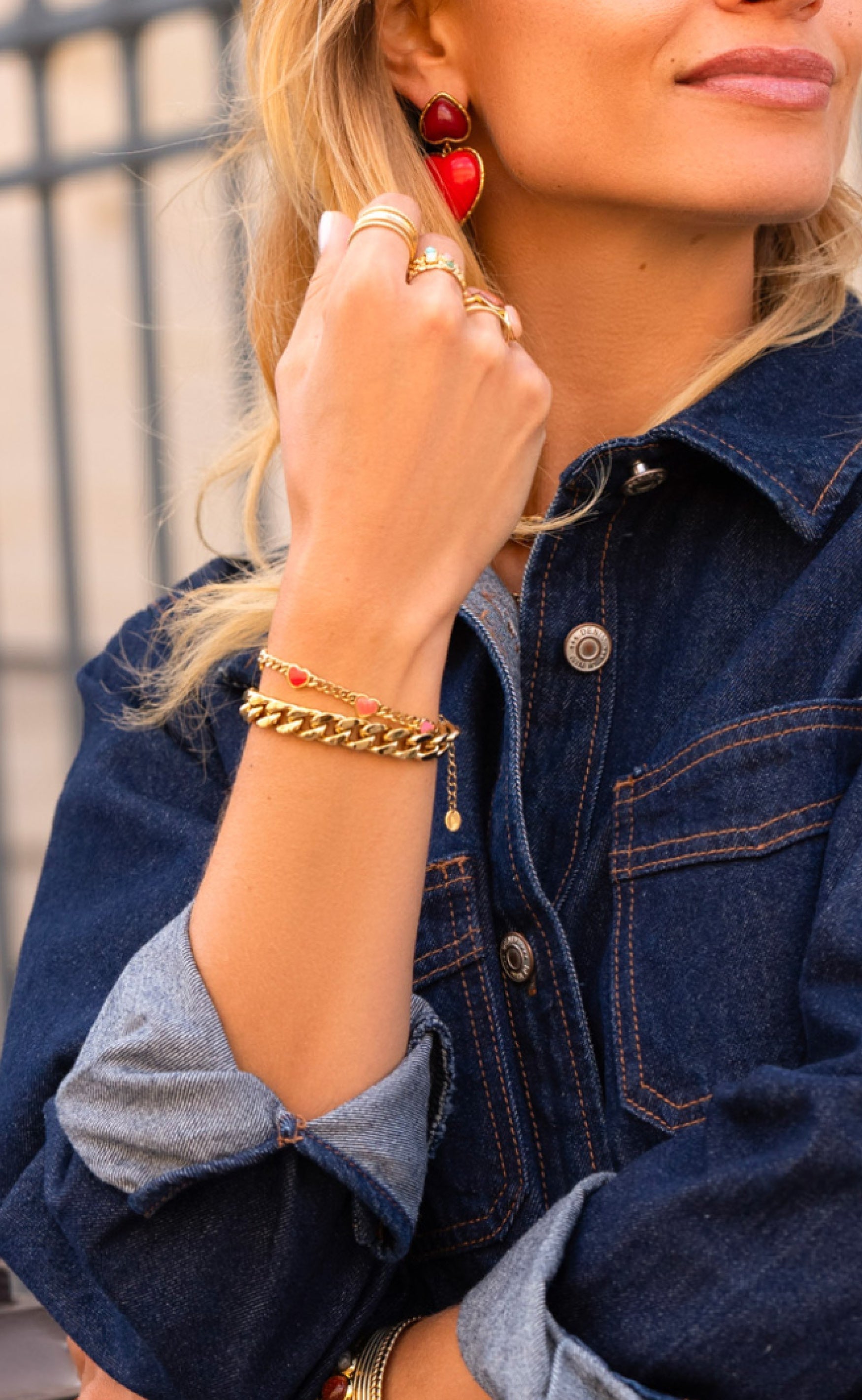 Smykkeli Copenhagen Armbånd - Venice - Gold Colour Chain