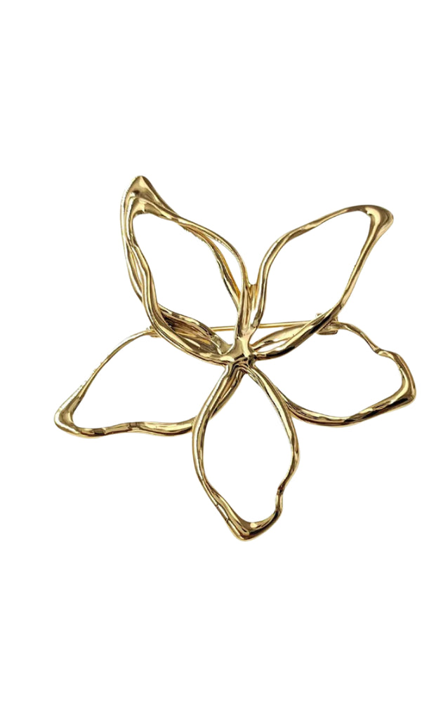 Smykkeli Copenhagen Broche - Flower - Gold Colour