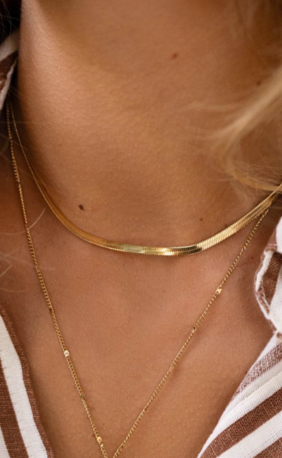 Smykkeli Copenhagen Halskæde - Chicago - Gold Colour