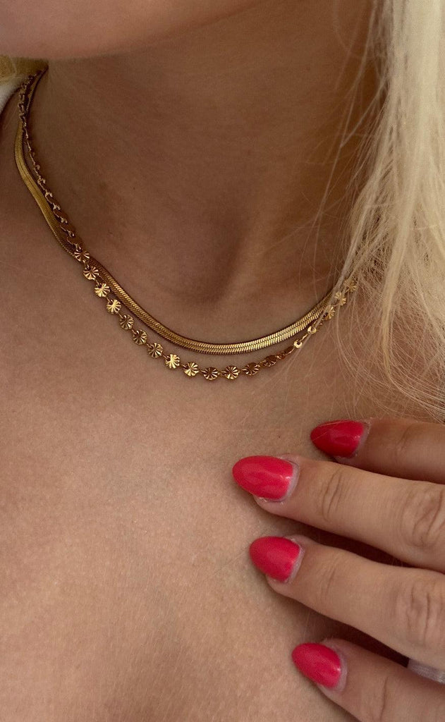 Smykkeli Copenhagen Halskæde - Chicago - Gold Colour