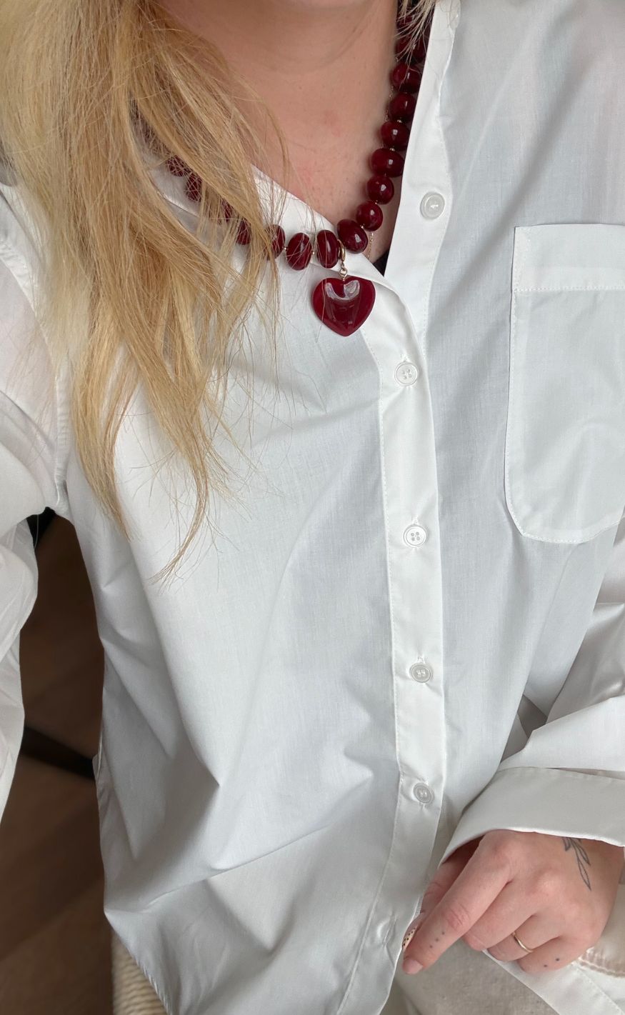 Smykkeli Copenhagen Halskæde - Chunky Darling - Bordeaux