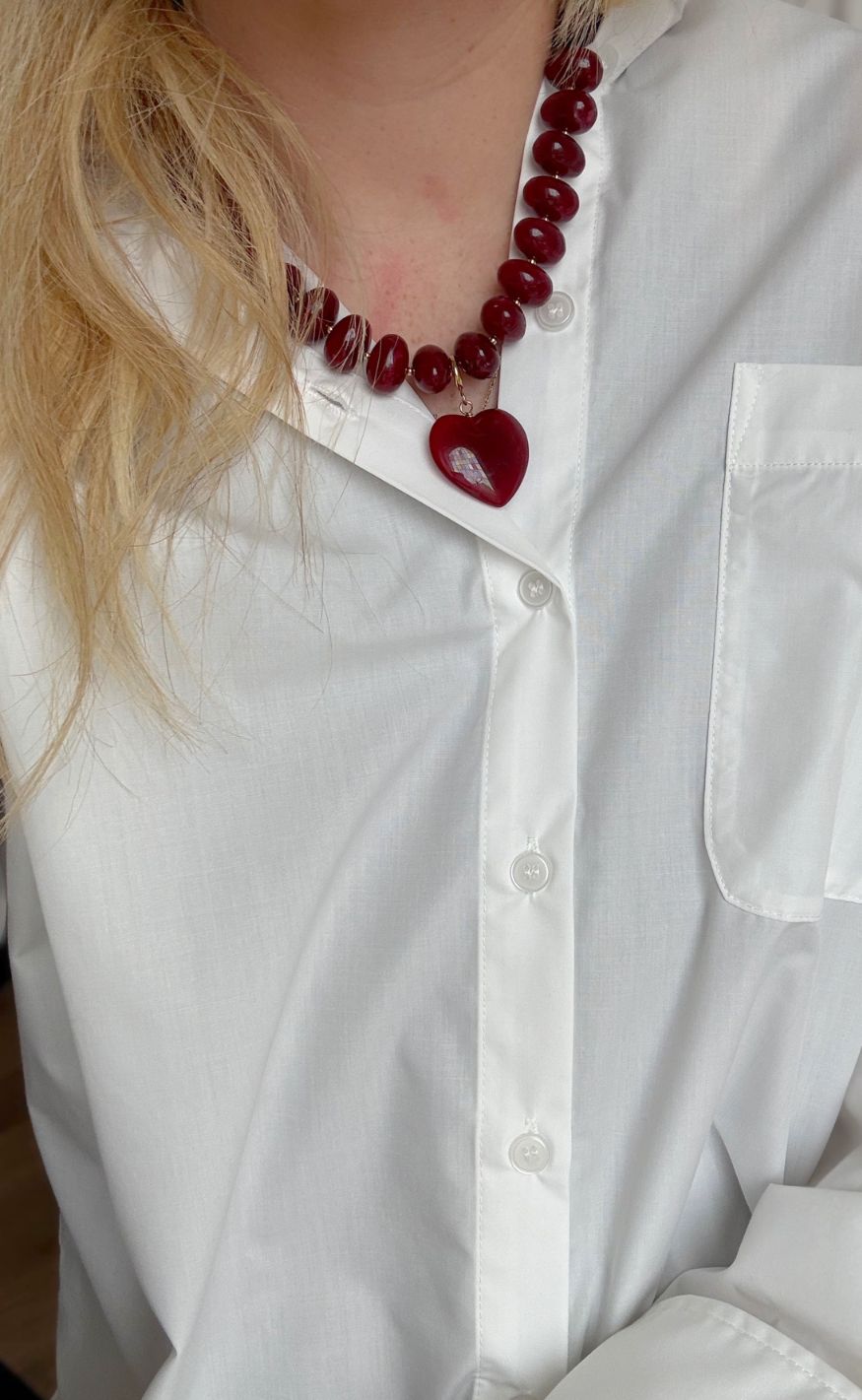 Smykkeli Copenhagen Halskæde - Chunky Darling - Bordeaux