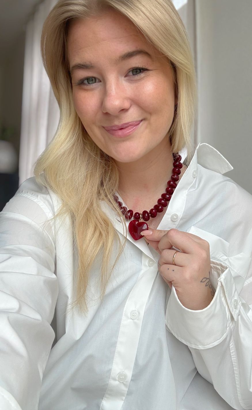 Smykkeli Copenhagen Halskæde - Chunky Darling - Bordeaux