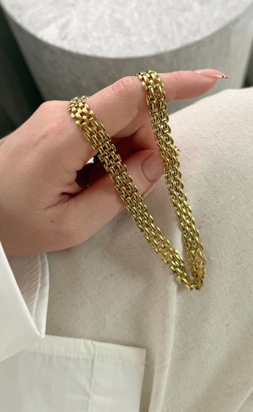 Smykkeli Copenhagen Halskæde - Faye - Gold Colour
