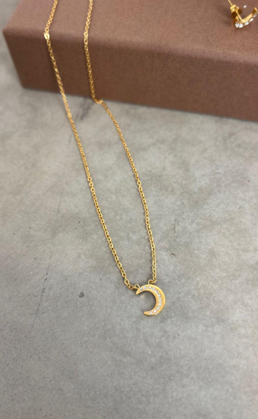 Smykkeli Copenhagen Halskæde - Havana Moon - Gold Colour