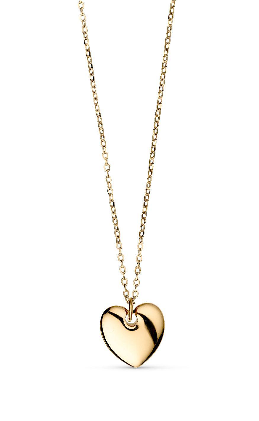 Smykkeli Copenhagen Halskæde - Houston Heart - Gold Colour