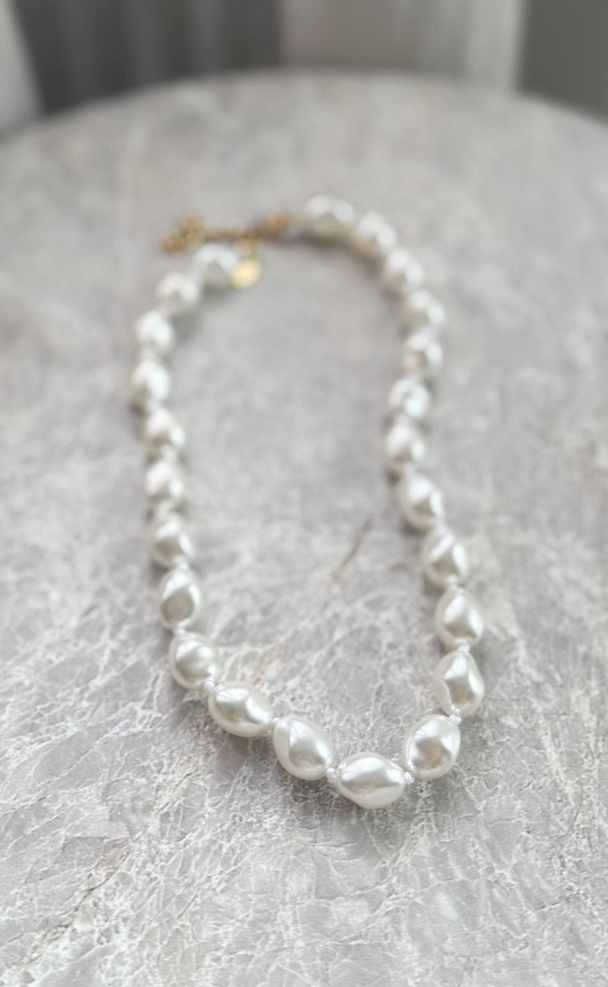 Smykkeli Copenhagen Halskæde - Pearl Babe - White Pearl