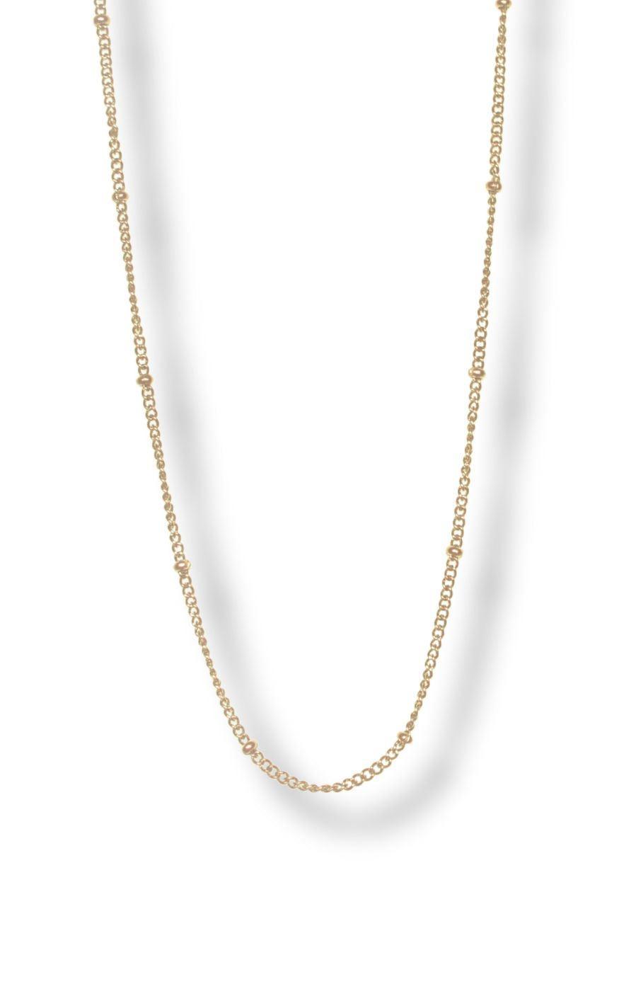 Smykkeli Copenhagen Halskæde - Plain Ball - Gold Colour