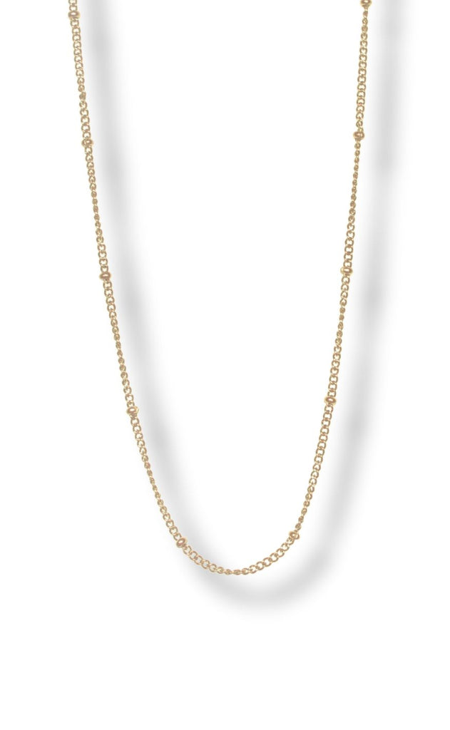 Smykkeli Copenhagen Halskæde - Plain Ball - Gold Colour