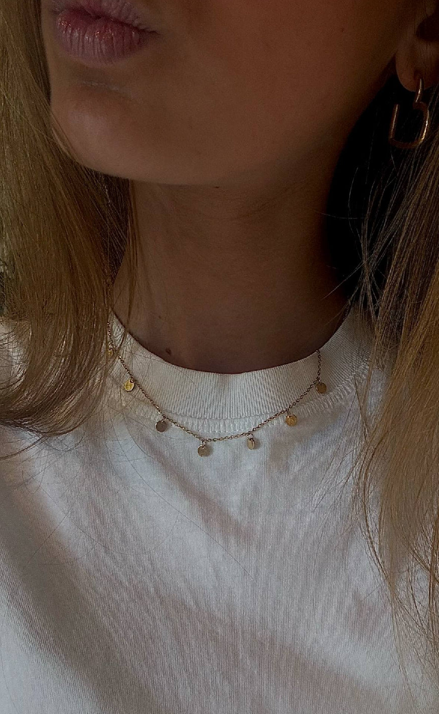 Smykkeli Copenhagen Halskæde - Shiny Drop - Gold Colour