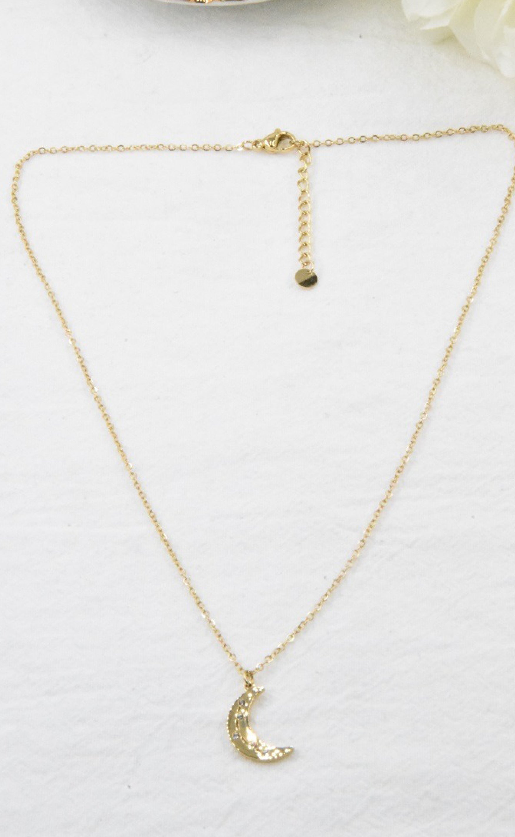Smykkeli Copenhagen Halskæde - Toronto Moon - Gold Colour