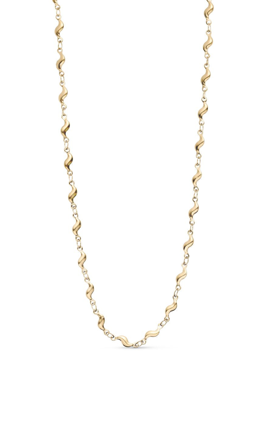 Smykkeli Copenhagen Halskæde - Wave - Gold Colour