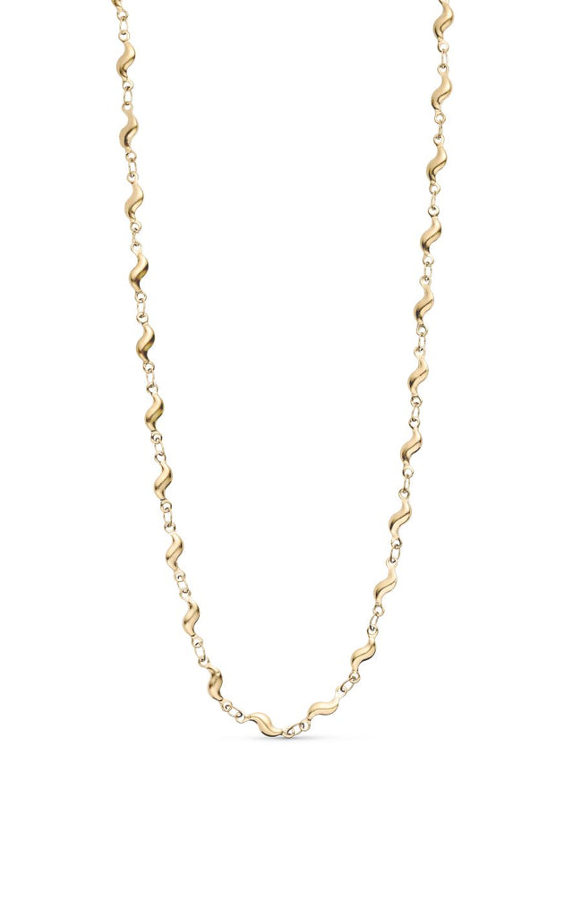 Smykkeli Copenhagen Halskæde - Wave - Gold Colour