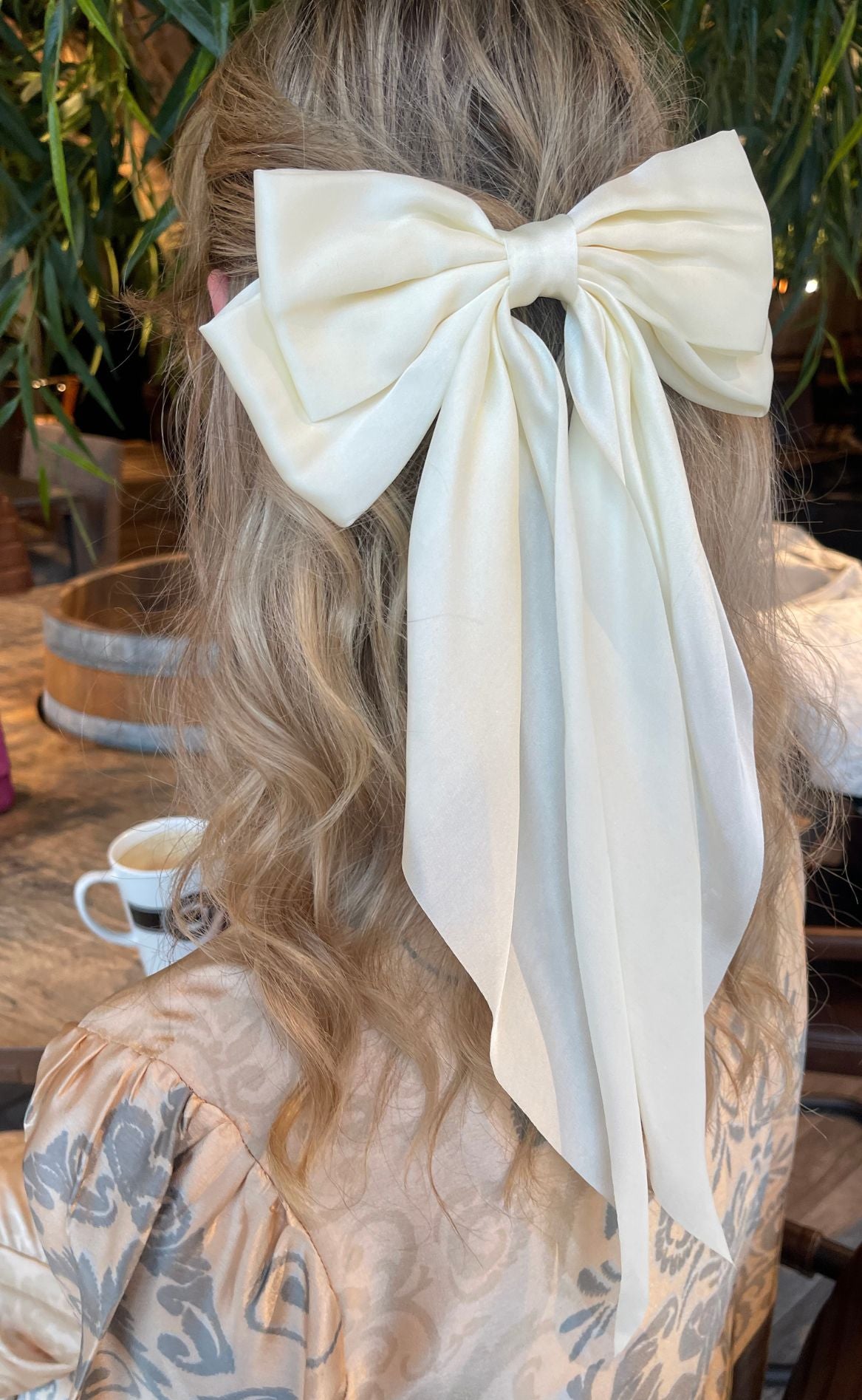 Smykkeli Copenhagen Hårpynt - Big Bow - Off White