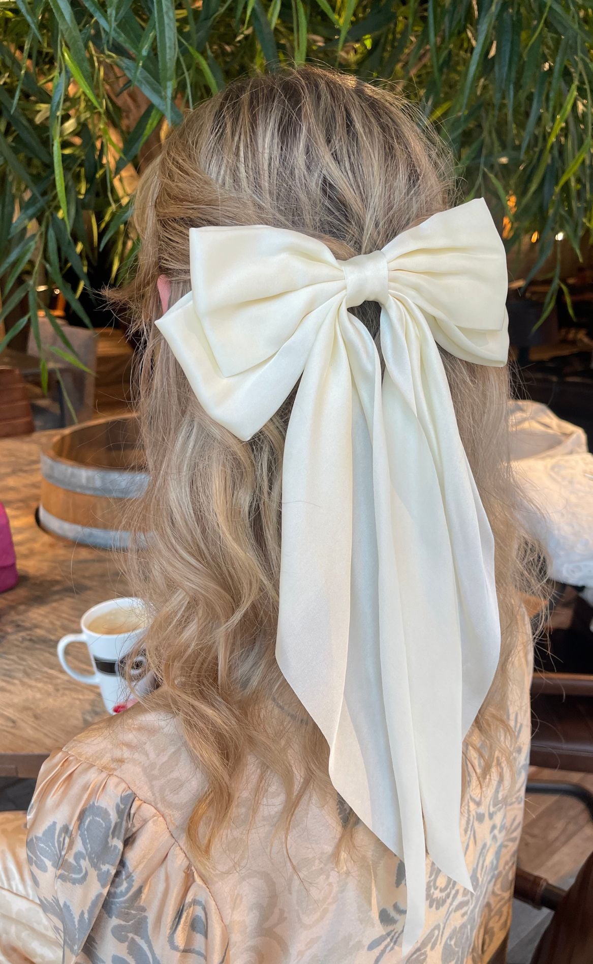Smykkeli Copenhagen Hårpynt - Big Bow - Off White