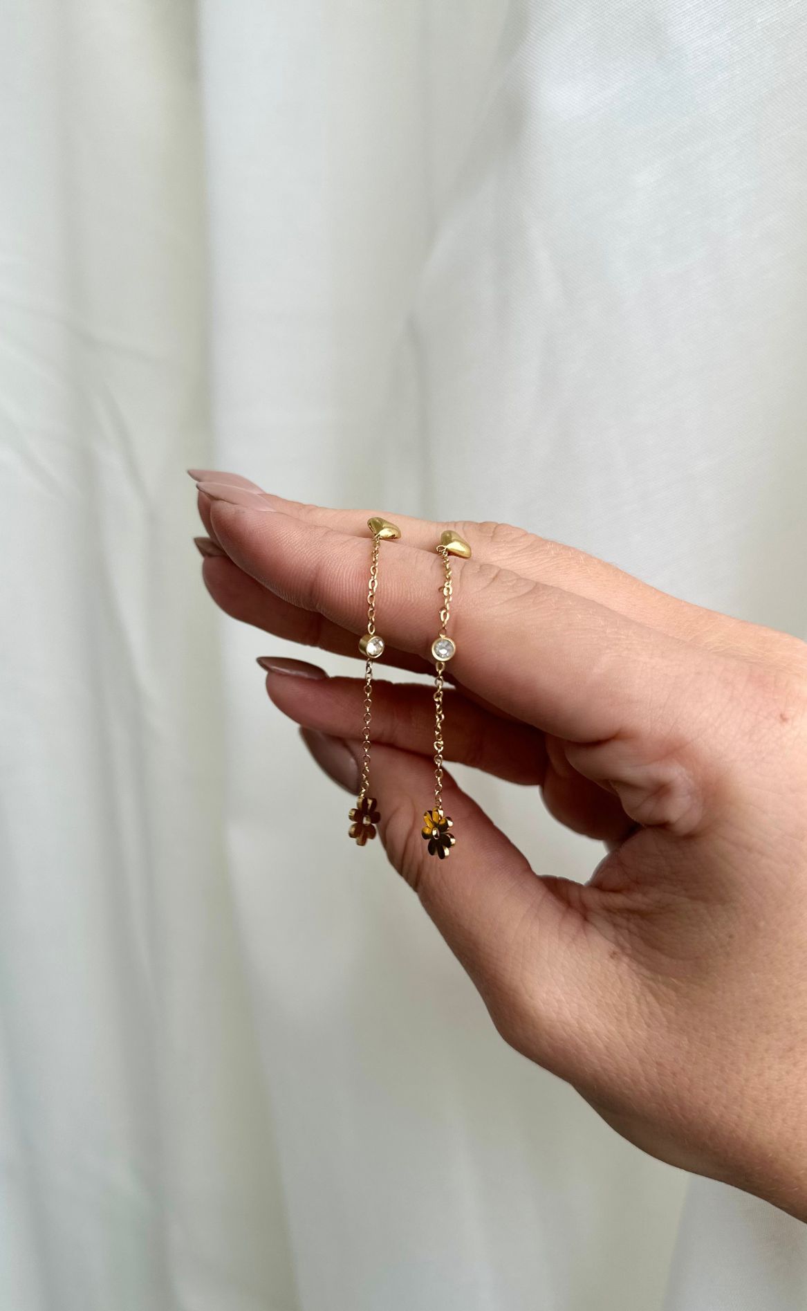 Smykkeli Copenhagen Øreringe - Giza Dangling - Gold Colour