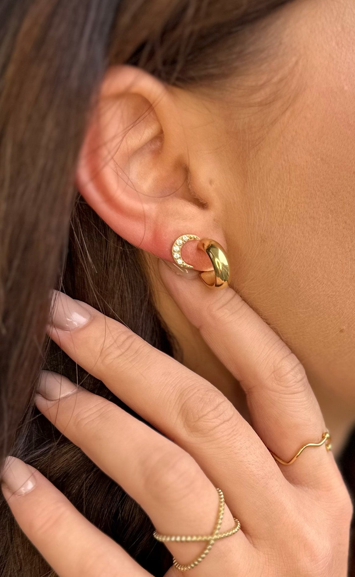 Smykkeli Copenhagen Øreringe / Hoops - Dubai - Gold Colour