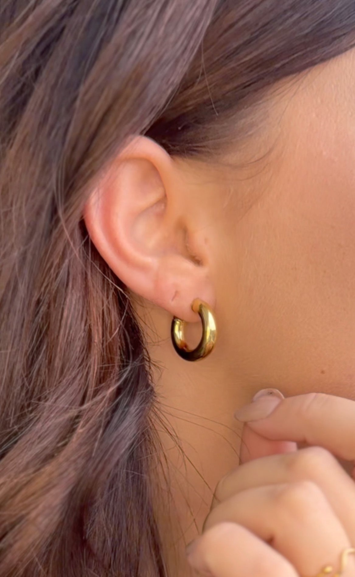 Smykkeli Copenhagen Øreringe / Hoops - Lamia - Gold Colour