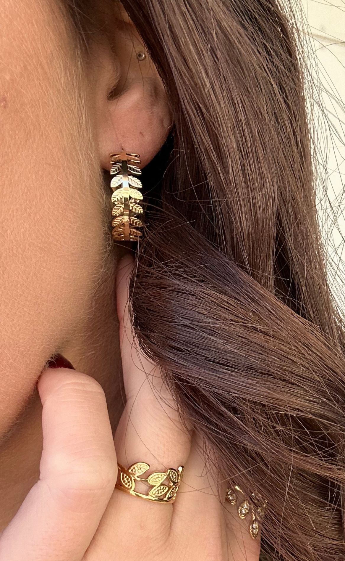 Smykkeli Copenhagen Øreringe / Hoops - Malaga - Gold Colour