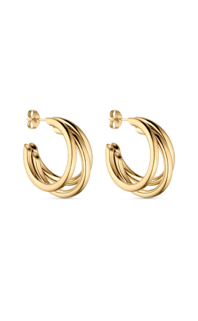 Smykkeli Copenhagen Øreringe / Hoops - Sevilla - Gold Colour