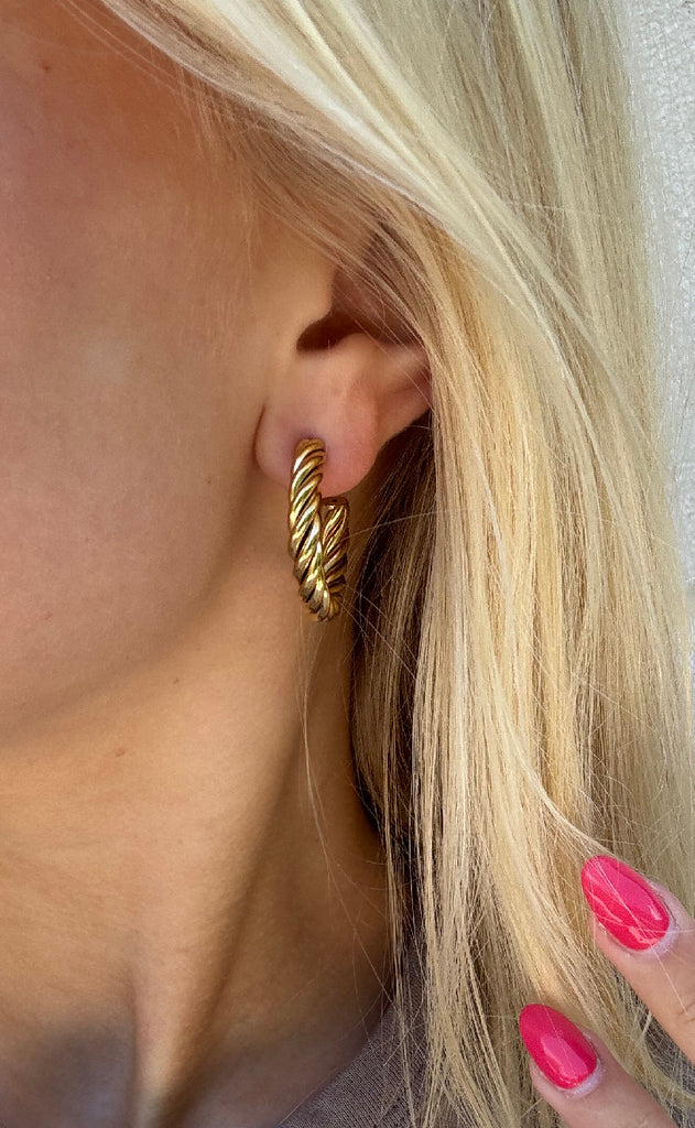 Smykkeli Copenhagen Øreringe - Ibiza Big - Gold Colour