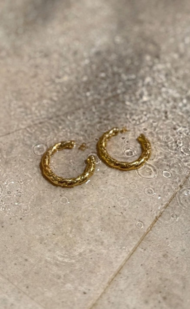 Smykkeli Copenhagen Øreringe - Ibiza Big - Gold Colour