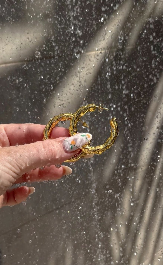 Smykkeli Copenhagen Øreringe - Ibiza Big - Gold Colour